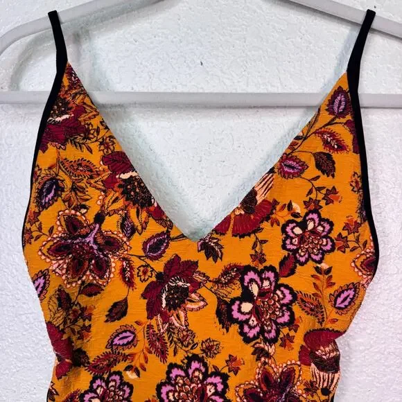 Free People Free Est Amber Swimsuit Women Small One Piece Floral Cheeky Swimwear - Picture 5 of 9